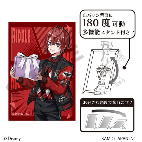 『ディズニー ツイステッドワンダーランド』アート缶バッジ リドル・ローズハート ユニオンバースデー